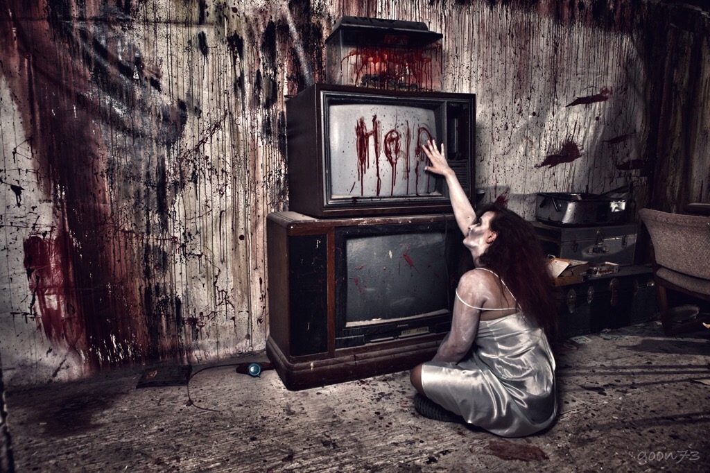 Sanitarium Help - Woman Reaching for TV